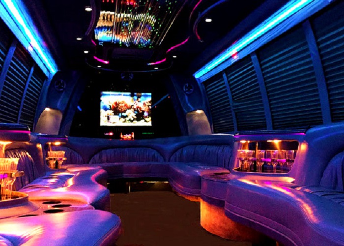 Executive Class Limousine Party Bus