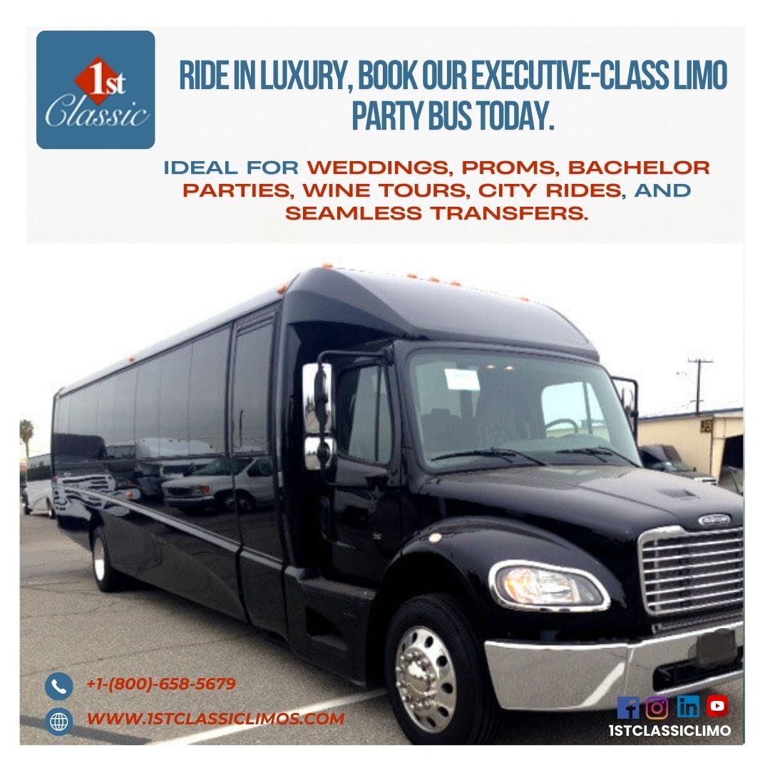 Executive Limo & Party Bus Services: Experience 1st Class Luxury