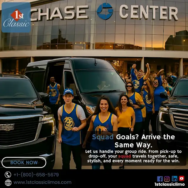 Sports Event Charter – Chase Center Group Transportation Squad Goals? Arrive the Same Way